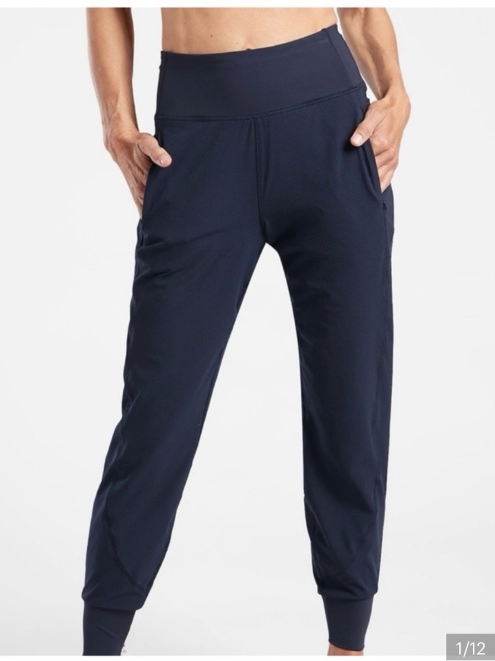 Athleta Navy Distance Jogger Size Small